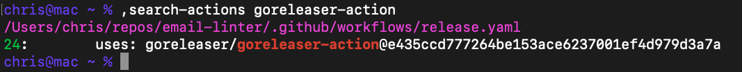 example output