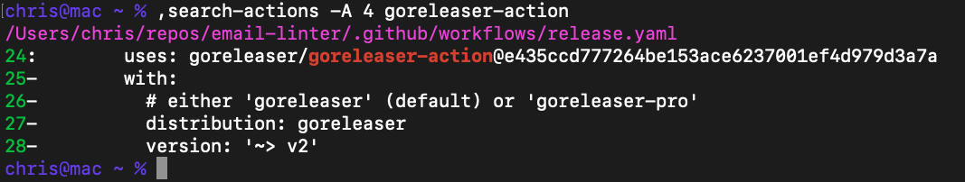 example output